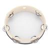 Portable Tambourine 8 Birch Wood Metal Bell Percussion Instrument Music Education Drum Instrument for KTV Party Game Inch, Gift, (8 Inch)