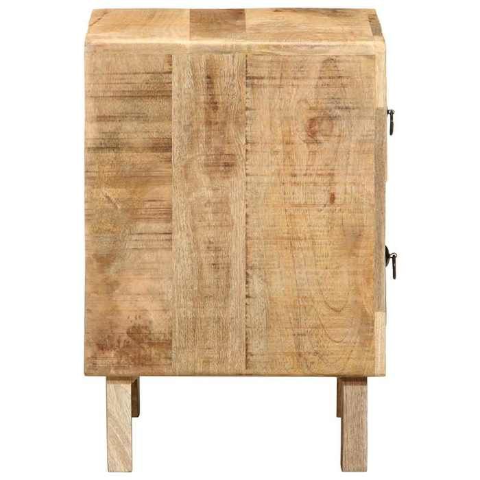 VidaXL Bedside Table 40x32x46 Cm Solid Raw Mango Wood 4104511