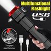 1PC Car Safety Hammer Multifunctional Charging Power Work Light Self Defense Flashlight