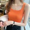 Spring-Summer Knitted Camisole Vest - Women's Stylish and Versatile Short Top