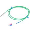 KType Thermocouple Probe Silicone Super Soft Temperature Measuring Line 0200 Celsius  Green 4x30mm(2meter )