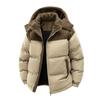 Autumn Winter Men Outdoor Removable Hooded Windbreak Jacket Coats Men Warm Outwear Casual Fashion Solid Parkas Jacket Male Tops