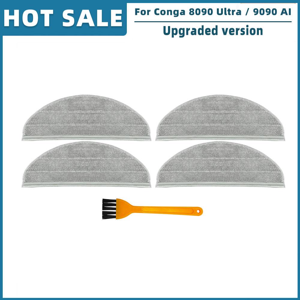For Cecotec Conga 8090 Ultra / 9090 AI Robot Vacuum Cleaner Spare Parts Accessories Mop Rag Cloth