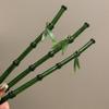 Green Hair Stick Bamboo Leaf Barrette Simple Chopstick Hairpin  for Women