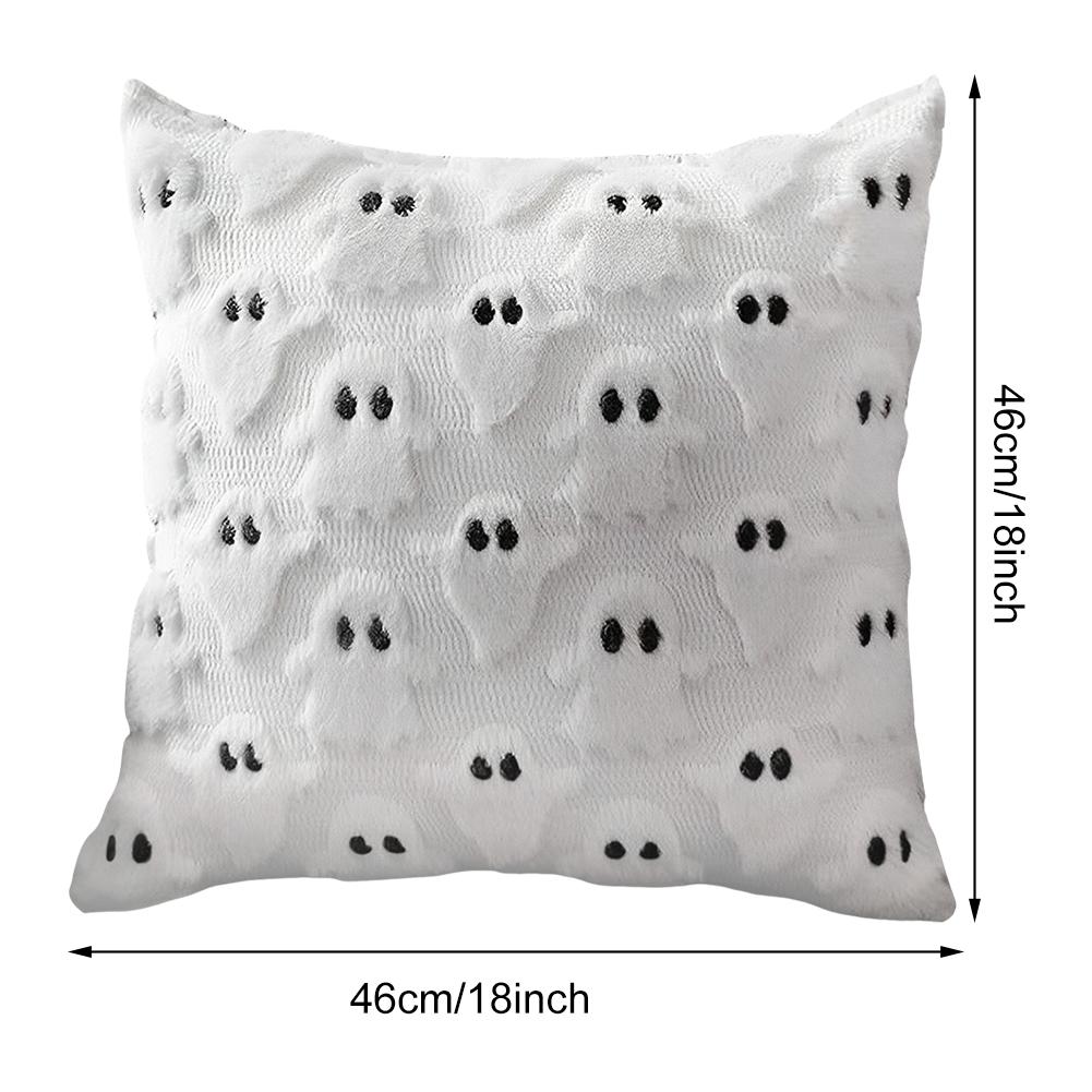 Halloween Decoration Pillow Cover Fall Pillow Covers Pumpkin Throw Pillow Cases Soft Plush Faux Fur Wool Xmas Couch Cushion Case