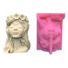 Wreath Girls Pen Holder Silicone Molds Table Ornament Mould Plasters Making Tool Succulent Planter Mold Easy To Clean