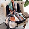 Spring Scarf Women's Luxury Design Polyester Material Smooth Scarf Soft Shawl Beach