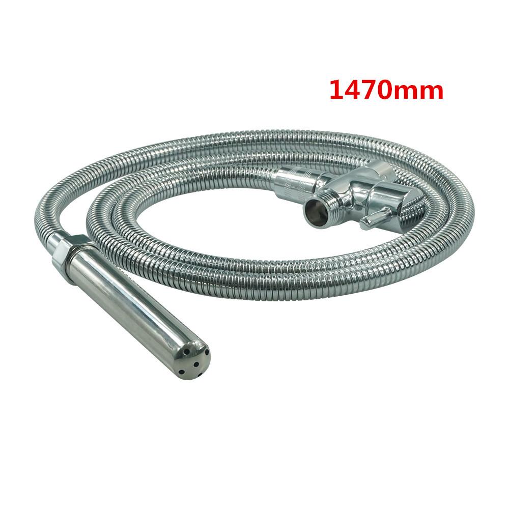 Metal Stainless Steel Anal Vaginal Enema Rinse Cleaning Wash Shower Hose Set