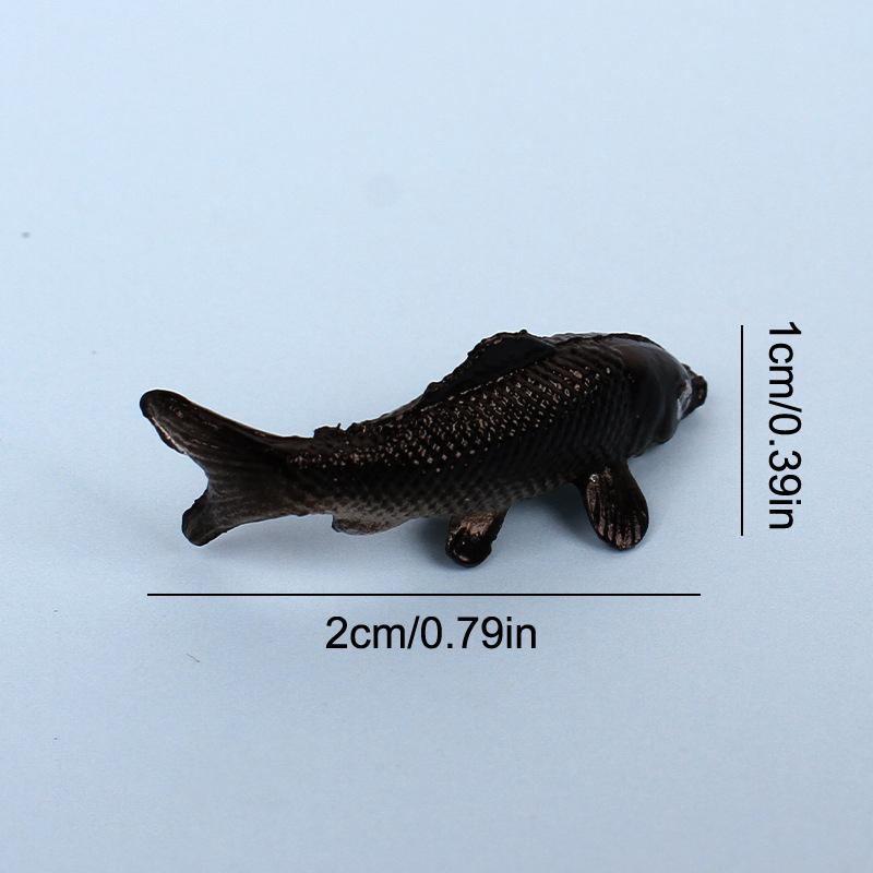Mini Fish Model Mini Fish Carp Simulation Animal Children'S Toys Diy Decorative Goldfish Figurines Home Decor