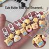 Milky Soft Cute Bear Keychain - Star Cartoon Pendant for Couple or Bestie Backpack Accessories Gift
