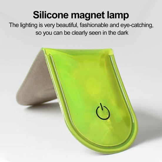 Светодиодный зажим, мигающий светильник, отражающая световая полоса, водонепроницаемая, на батарейках, компактный размер, легкий, для пешего туризма, бега, безопасный фонарь