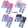 2pcs Movie K-pops Demons Hunters Kawaii Pajamas Set Girl Cosplay Nightwears Anime Long Sleeve tops+Pants Fans Halloween Gift