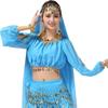 Stage Tassel Sequin Belly Dance Top Dance Wear Performance Top Show Costumes
