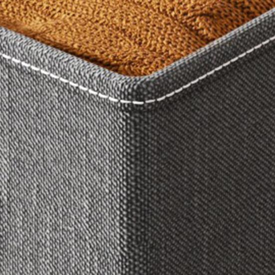 Clothing Storage Box with Dustproof Lid Foldable Design Large Capacity Toys Blankets Storage Basket with Reinforced Handles