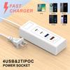 4 Port USB Type C Charger Strip Power Socket Charger Station Splitter 2USB 2PD Fast Charger Phone Adapter Plug Electrical Socket
