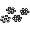 50PCS Black Rubber O-Ring Kit Nitrile Rubber Metric Sealing Gasket Plumbing Sealing Repair