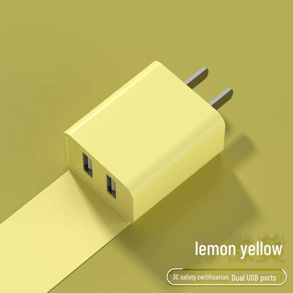 Dual-Port USB Charger for Apple, Android, Xiaomi, Huawei - Universal 5V 2A Fast Adapter