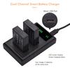 Andoer LP-E12 USB Intelligent Charger & Battery Kit 1PCS Dual Channels Camera Battery Charger +