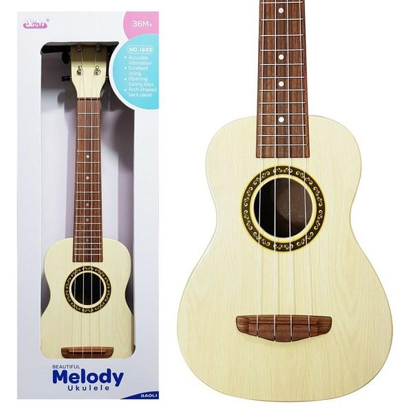 World Distribution Melody Ukulele Lemon Brown, 22 X 8.5 X 59 Cm, Korean Popular Toys