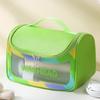 Large Capacity Transparent PVC Makeup Bag - Portable, Waterproof Travel & Swim Wash Bag