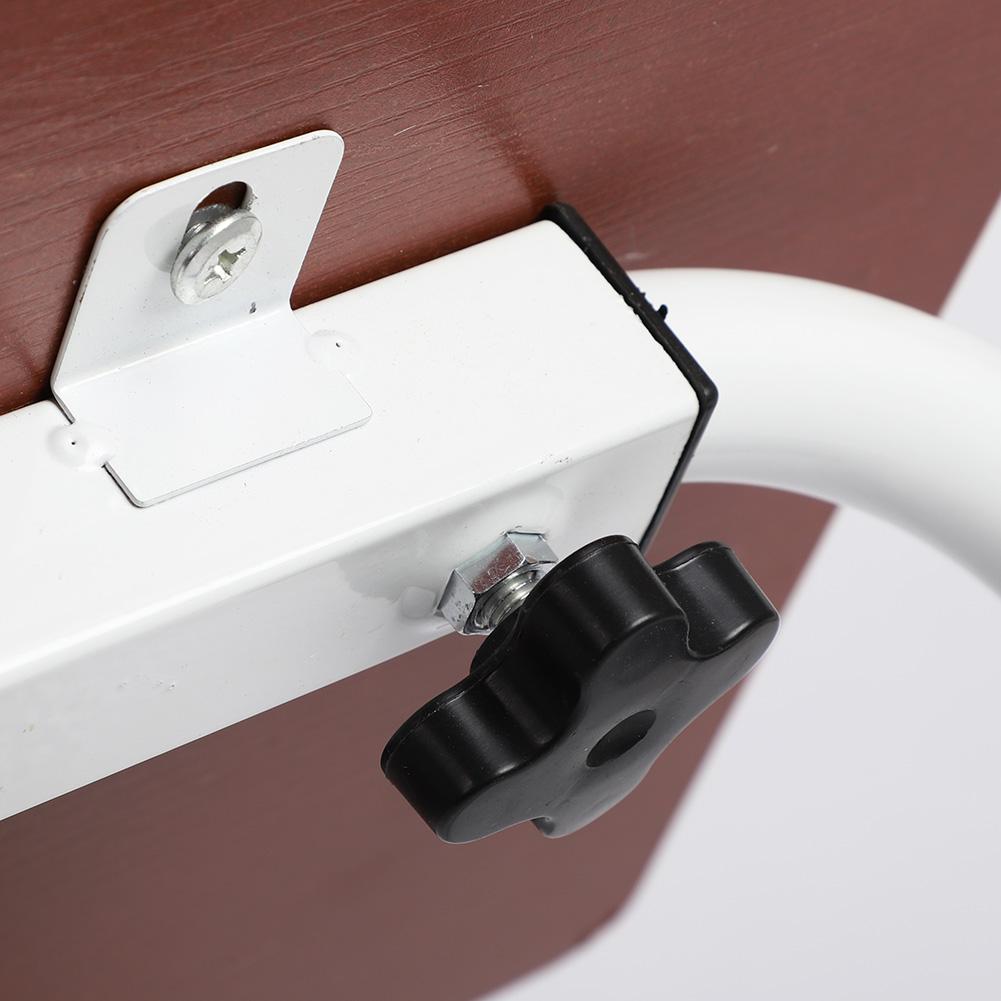 Portable Adjustable Height Laptop Computer Stand Desk Bed Side Reading Table(White Maple)