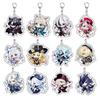Clorinde Neuvillette Lyney Wriothesley Arlecchino Navia Cosplay Anime Costume Keychain Key Accessories Pendant