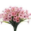 Artificial Flower DIY Wedding Colorful Flower Bouquet Plastic Plants Fake Flowers For Garden Porch Window Home Room Table Decor