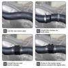 Black Water Temp Gauge Radiator Temperature Water Temp Joint Pipe Sensor Hose Adapter