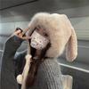 New Autumn and Winter Hat Cute Rabbit Ear Protection Warm Cold Thick Plush Windproof Hat for Women Winter Cartoon Niche