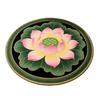 Yousheng Lotus Flower Floor Mat Round Living Room Rug Lotus Pattern Carpet with Non-Slip Backing for Home Office Bedroom Kitchen