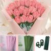 Material Package Macaron Color Fuzzy Wire Encrypted Fur DIY Flower Bouquet New Plush Strip
