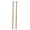 2Pcs Drum Mallet Hammer White Felt Timpani Snare Drum Musical Instrument Accessories