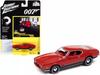 Johnny Lightning Scale James Bond Car Ford Mustang 1971 Red Diamonds Are Mustang Diecast Model Car 1/64 "007 Forever" [Used]
