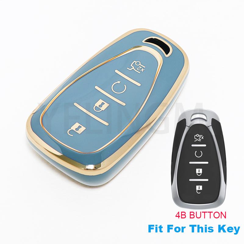 Car Key Case Cover For Chevrolet Chevy Cruze Traverse Spark Equinox Sonic Volt Bolt Malibu Camaro 2/3/4/5 Buttons Auto Shell Fob
