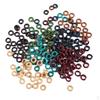 100 Pack Round Wooden Hair Cuffs Braiding Beads for Braids Wood Rings