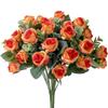 Ornament Simulation Plants Leaves Floral Arrangement Artificial Eucalyptus Rose Lifelike Flowers