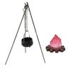 Model Hanging Cauldron Dollhouses Cauldron 1:12 Scale Realistic Cookware Hanging Pots Model for Kitchen Fun