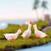 Geese Figurine Goose Figurine Home Landscape Table White Swan 1 Set 3pcs Accessories Cute Decor Resin Ornaments