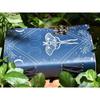 Blank Spell Book of Shadows Vintage Handmade Leather Journal Luna Moth Print 7X5