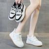 Genuine Leather White Shoes Thick Bottom Muffin Sports Old Dad Casual Board Shoes