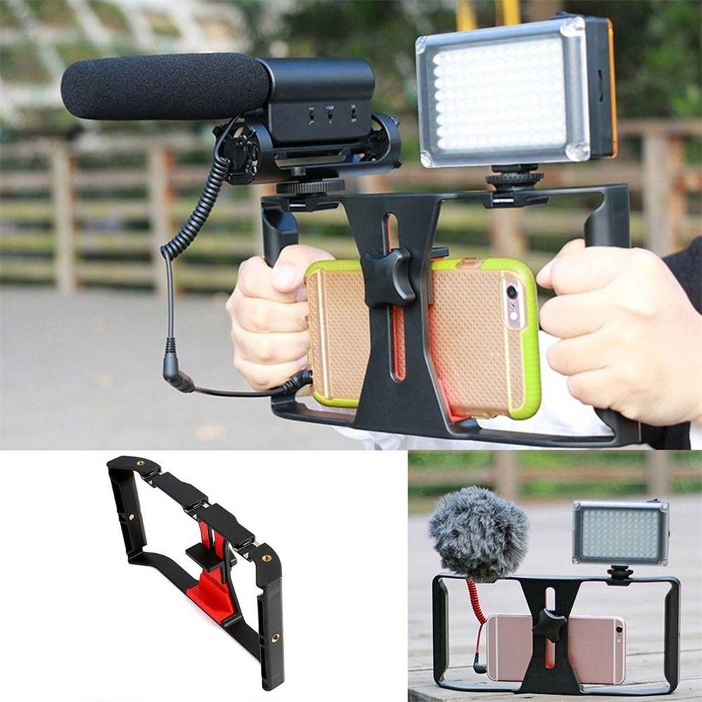 Hand Grip For Smart Phone Video Camera Cage Film Making Rig Smartphone Video Rig Cage Stabilizer