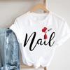 Women Crown Eye Lashes Eyelashes Summer Fashion Tshirt Short Sleeve Lady Print Tee Top Female Clothing Casual Graphic T-shirt