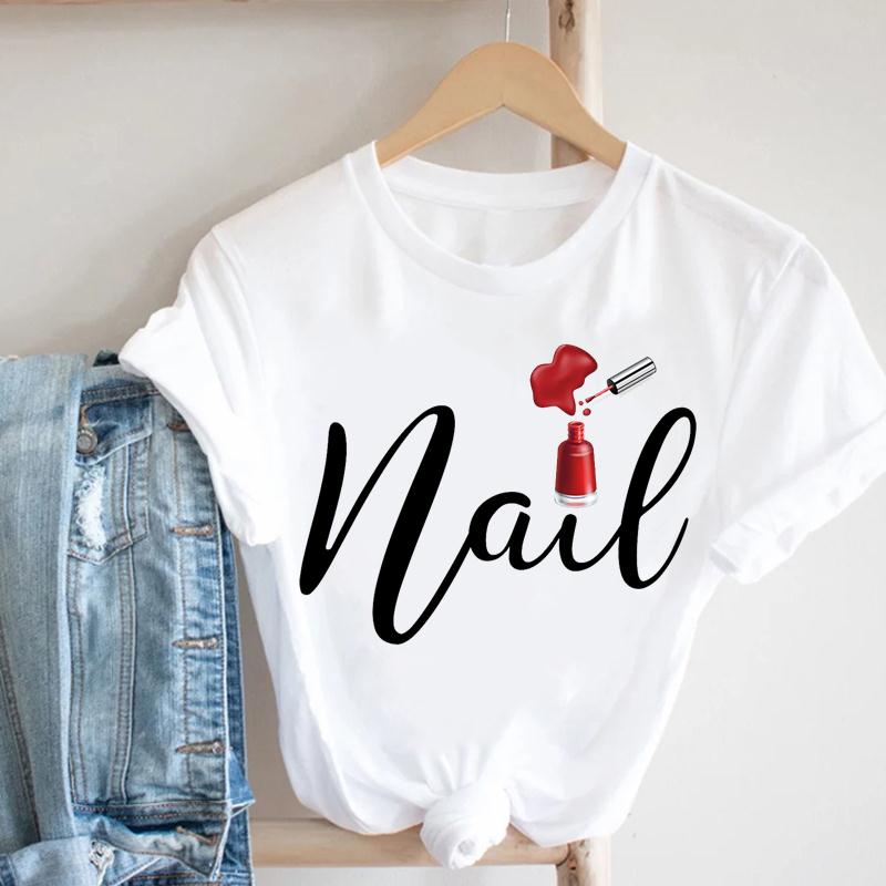 Women Crown Eye Lashes Eyelashes Summer Fashion Tshirt Short Sleeve Lady Print Tee Top Female Clothing Casual Graphic T-shirt