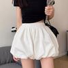 White Tulip High Waist Bodycon Midi Skirt - Women's Summer A-line Puffy Skirt, Petite Slimming Design