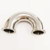 51mm O/D 2" Tri Clamp 304 Stainless Steel Sanitary Ferrule 180 Degree Return Bend Elbow Three Clover Pipe Fitting For Homebrew