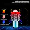 Motorcycle Headlight LED H4/H6 BA20D Hi/Low Dual Colors Headlight Projector Lens Bulb Motor Driving Lights DRL Scooter Front Lamp #469797