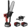 100-240V 8Inches Electric Chainsaw 21V Cordless One-Hand Saw Chain Saw 1500W Woodworking Tool W/ 1/2pcs Battery