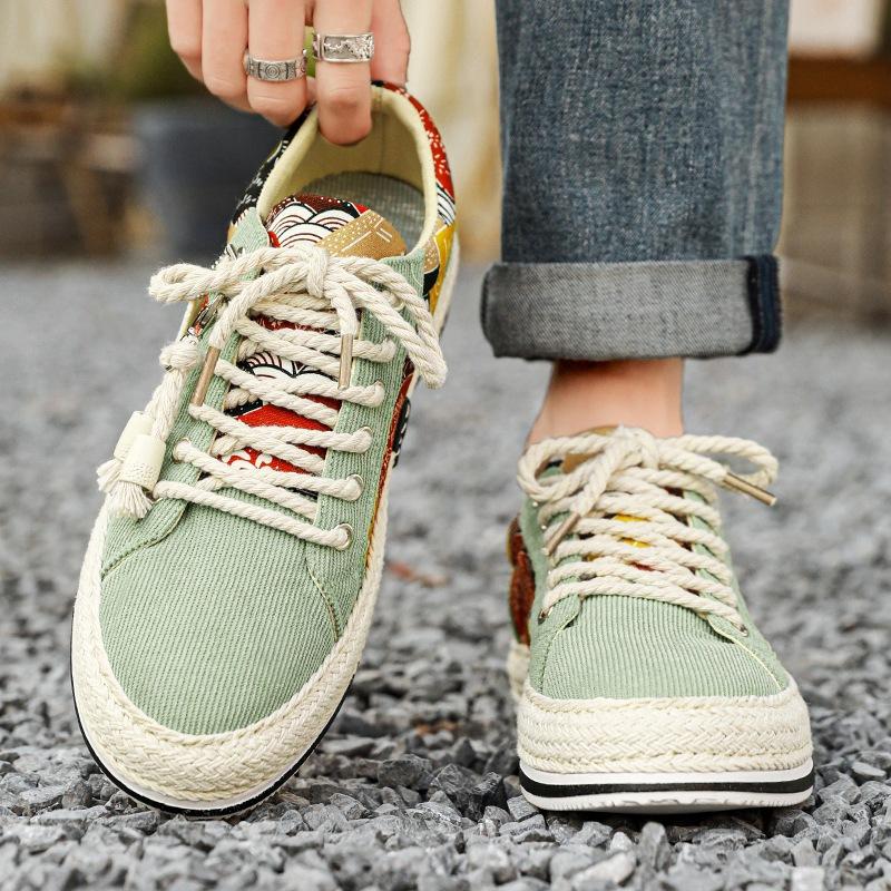 Board Shoes Student Youth Low-top Casual Trendy Shoes Men's Spring and Summer Men's Shoes 2024 New Trendy Cloth Shoes Men's
