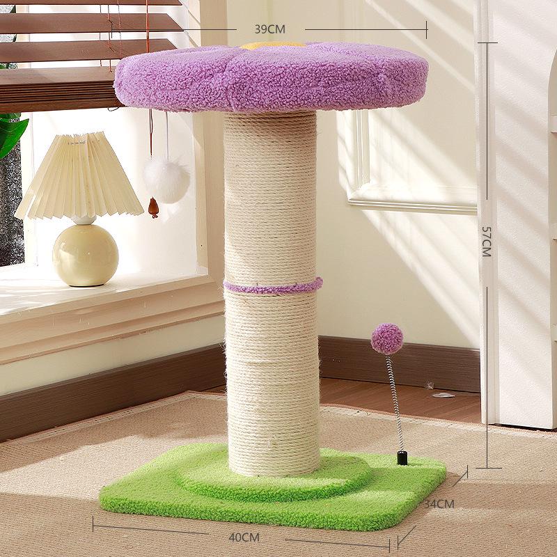 Compact Cross-Border Cat Climbing Frame: Large Cat Tree with Integrated Cat Nest, Space-Saving Design, Foreign Style