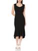 Snidel Sus Front Button Sleeveless Knit Dress SWNO234014 Black Women's